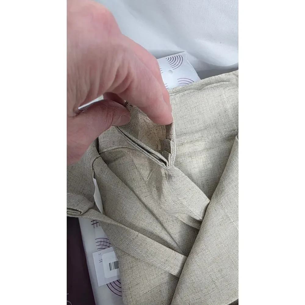 Taupe Linen Blend Curtains 90